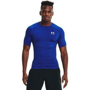 Under Armour Pánské kompresní triko HG Armour Comp SS royal S, Modrá