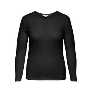 ONLY CARMAKOMA Dámské triko CARADDA Regular Fit 15266971 Black 5XL/6XL