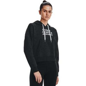 Under Armour Dámská bavlněná mikina Essential Script Hoodie black XL, Černá