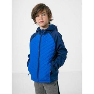 4F Dětská softshellová bunda, Tmavě, modrá, 158