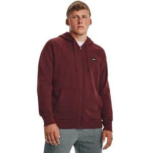 Under Armour Pánská mikina Rival Fleece FZ Hoodie chestnut red S