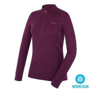 Husky Dámská merino mikina Aron Zip L deep magenta L