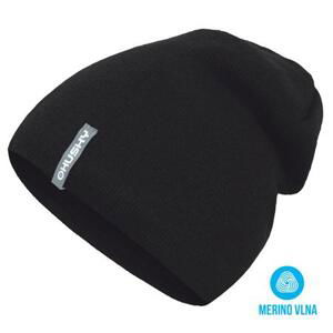 Husky Pánská merino čepice Merhat 3 černá L-XL, L / XL