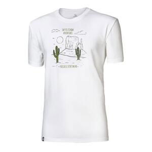 PROGRESS BARBAR "CACTUS" mens bamboo T-shirt L bílá