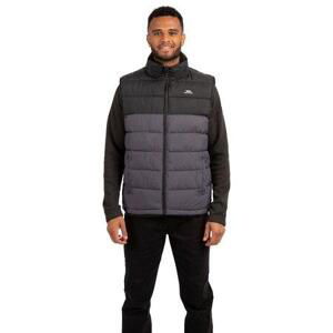 Trespass Pánská zateplená vesta Oskar Gilet - velikost S black XL, Černá