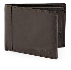 Lagen Pánská kožená peněženka 7176 E BRN