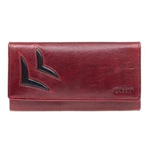 Lagen Dámská kožená peněženka 6011/T Red/Bl