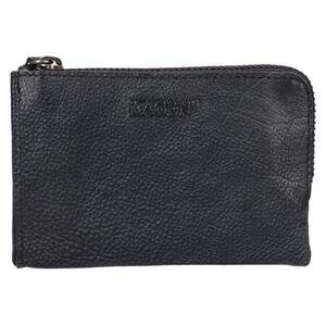Lagen Kožená mini peněženka W-089/R Charcoal Grey