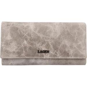 Lagen Dámská kožená peněženka LG-2164 GREY