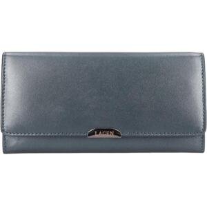 Lagen Dámská kožená peněženka 50721 METALIC GREY