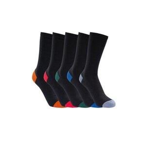 Trespass Unisex ponožky Solace black 3/6, Černá, 36 - 39