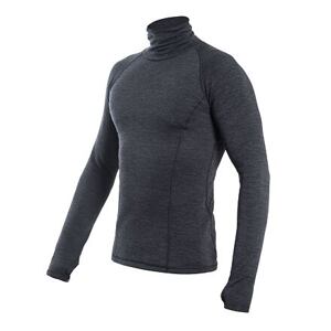 SENSOR MERINO BOLD pánské triko dl.rukáv roll neck anthracite gray Velikost: XXXL