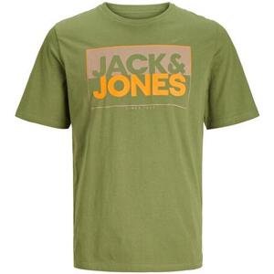 Jack&Jones Pánské triko JCOBOX Standard Fit 12248123 Olive Branch M