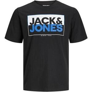 Jack&Jones Pánské triko JCOBOX Standard Fit 12248123 Black M