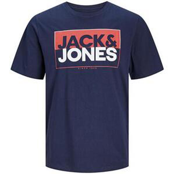 Jack&Jones Pánské triko JCOBOX Standard Fit 12248123 Navy Blazer M