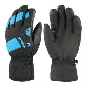 Eska Unisex lyžařské rukavice Pro Shield black/hawaian ocean 10