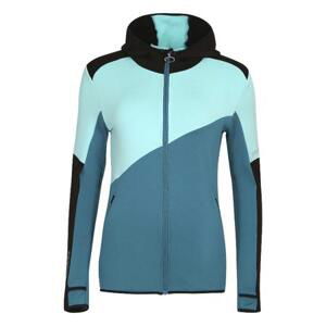 PROGRESS TERRITORIA HOODY women's full-zip hoodie M černá/mint