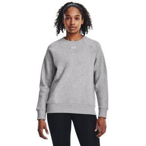 Under Armour Dámská mikina Rival Fleece Crew mod gray light heather XXL