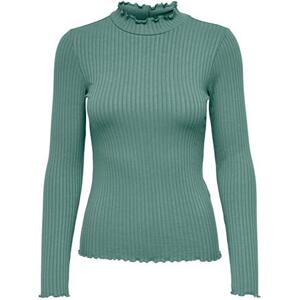 Jacqueline de Yong Dámské triko JDYFRANSISKA Stretch Fit 15228065 Chinois Green XS