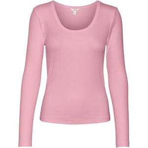 Vero Moda Dámské triko VMIRWINA Tight Fit 10300894 Pink Nectar L