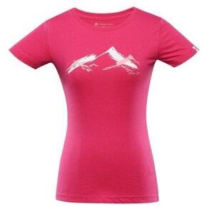 Alpine Pro triko dámské krátké MONENA růžové L