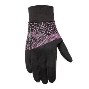 PROGRESS COOLIO GLOVES dětské zimní rukavice 7-8 černá/růžová