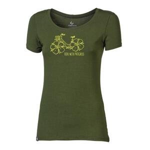 PROGRESS OS LIBERTA "FLOWBIKE" ladie's bamboo T-shirt XXL khaki