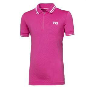 PROGRESS LUKANA GIRL girl's riding polo shirt 128/1 růžová