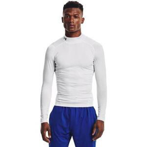 Under Armour Pánské kompresní tričko HG Armour Comp Mock LS - velikost 3XL white 3XL