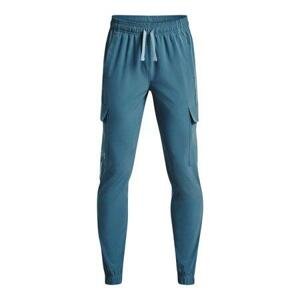 Under Armour Chlapecké tepláky Pennant Woven Cargo Pant - velikost YL static blue YS
