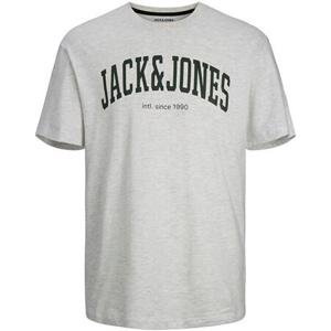 Jack&Jones Pánské triko JJEJOSH Relaxed Fit 12236514 White Melange XXL