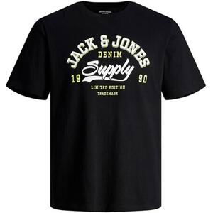 Jack&Jones Pánské triko JJELOGO Standard Fit 12246690 Black L