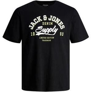 Jack&Jones Pánské triko JJELOGO Standard Fit 12246690 Black XL