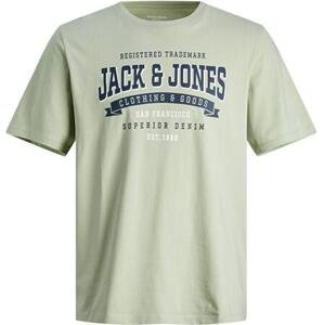 Jack&Jones Pánské triko JJELOGO Standard Fit 12246690 Desert Sage M