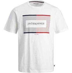 Jack&Jones Pánské triko JJCYRUS Standard Fit 12247810 White L
