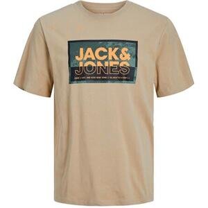 Jack&Jones Pánské triko JCOLOGAN Standard Fit 12253442 Crockery M
