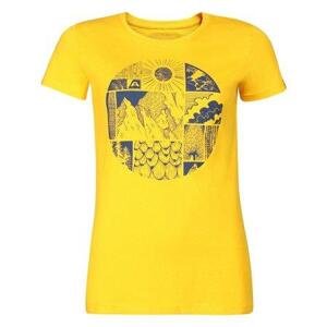 ALPINE PRO Dámské triko z organické bavlny ECCA spectra yellow varianta pb XS, Žlutá