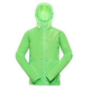 ALPINE PRO Pánská ultralehká bunda s impregnací BIK neon green gecko XS