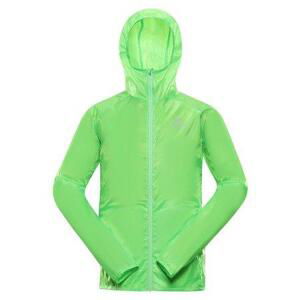 ALPINE PRO Pánská ultralehká bunda s impregnací BIK neon green gecko M, Zelená
