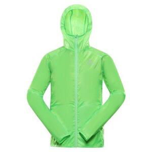 ALPINE PRO Pánská ultralehká bunda s impregnací BIK neon green gecko L, Zelená