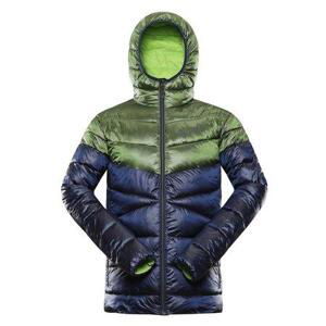 ALPINE PRO Pánská hi-therm bunda ROG mood indigo S, Modrá