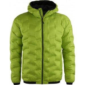 ALPINE PRO Pánská zimní bunda KREDAS lime green M, Zelená