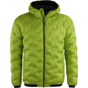 ALPINE PRO Pánská zimní bunda KREDAS lime green M, Zelená