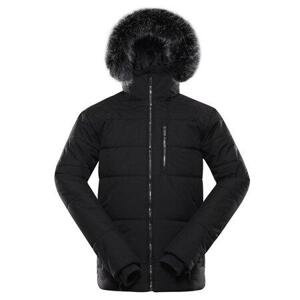 ALPINE PRO Pánská zimní bunda s membránou ptx LODER black XL, Černá