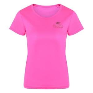 ALPINE PRO Dámské rychleschnoucí tričko CLUNA pink glo M