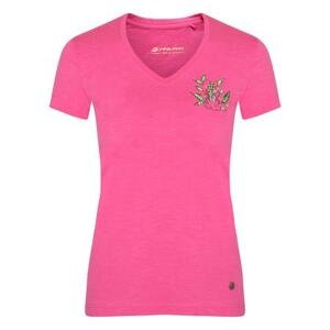 ALPINE PRO Dámské bavlněné tričko BRIJA carmine rose varianta pb S