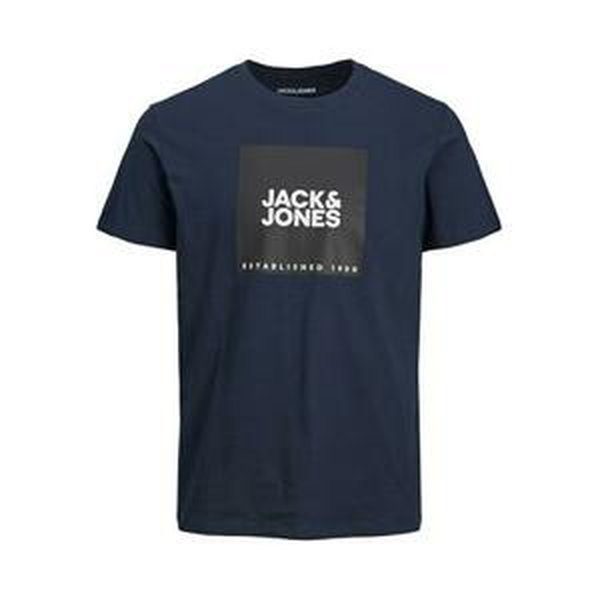 Jack&Jones Pánské triko JJLOCK Regular Fit 12213248 Navy Blazer BIG S
