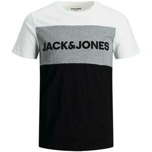 Jack&Jones Pánské triko JJELOGO Regular Fit 12173968 White S