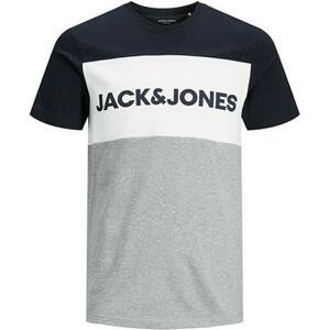 Jack&Jones Pánské triko JJELOGO Regular Fit 12173968 Navy Blazer S