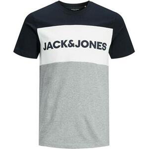 Jack&Jones Pánské triko JJELOGO Regular Fit 12173968 Navy Blazer M